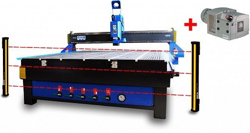 Frezarka CNC 1530 STANDARD Ploter frezujący 6kW + Pompa próżniowa BECKER KVT 3.140